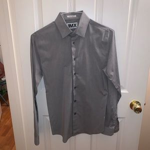 Express Gray Extra Slim Dress Shirt